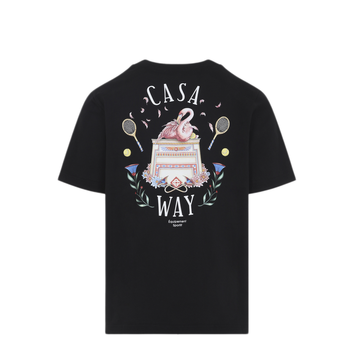 MAYFEYR - Casablanca - Black Casa Way Short Sleeve T Shirt - MPF26JTS00117CASAWAY