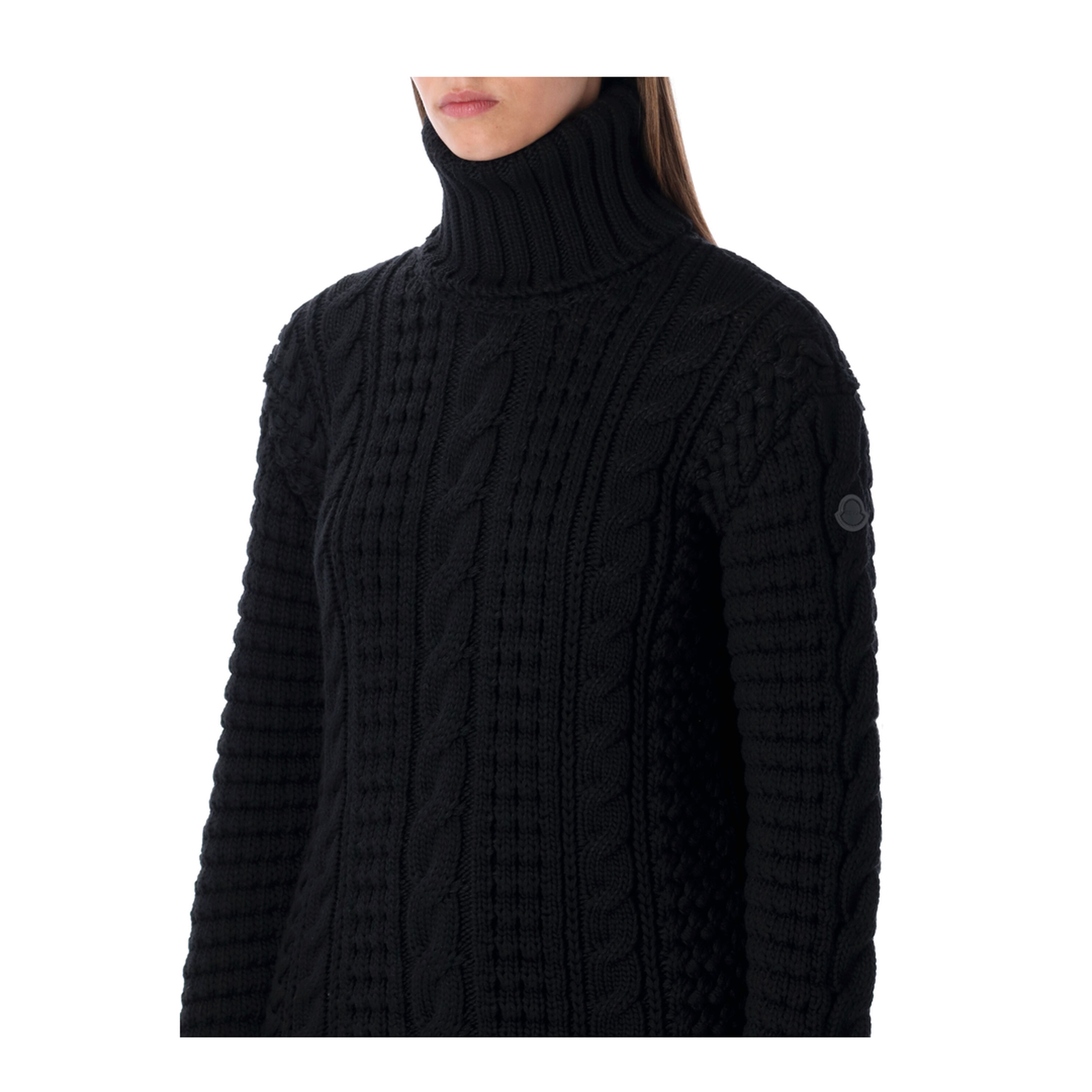 Black Wool Turtleneck Sweater