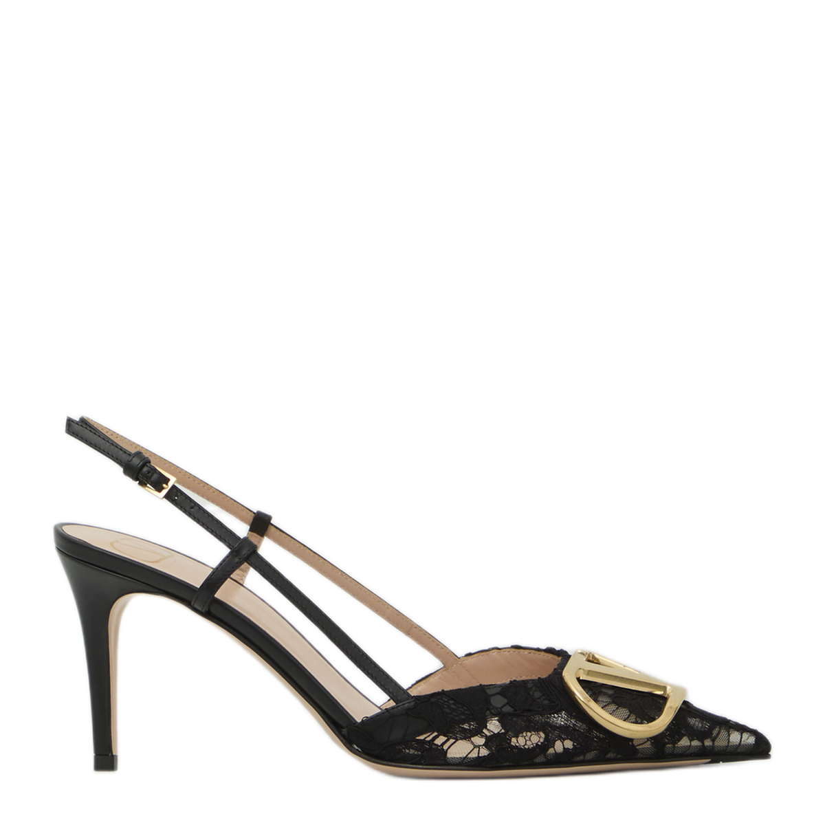 MAYFEYR - Valentino - Vlogo Signature Slingback Pumps In Lace - 9W2S0R01MMC0NO