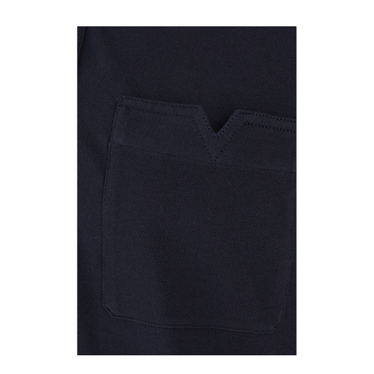 Navy Blue Piquet Polo Shirt