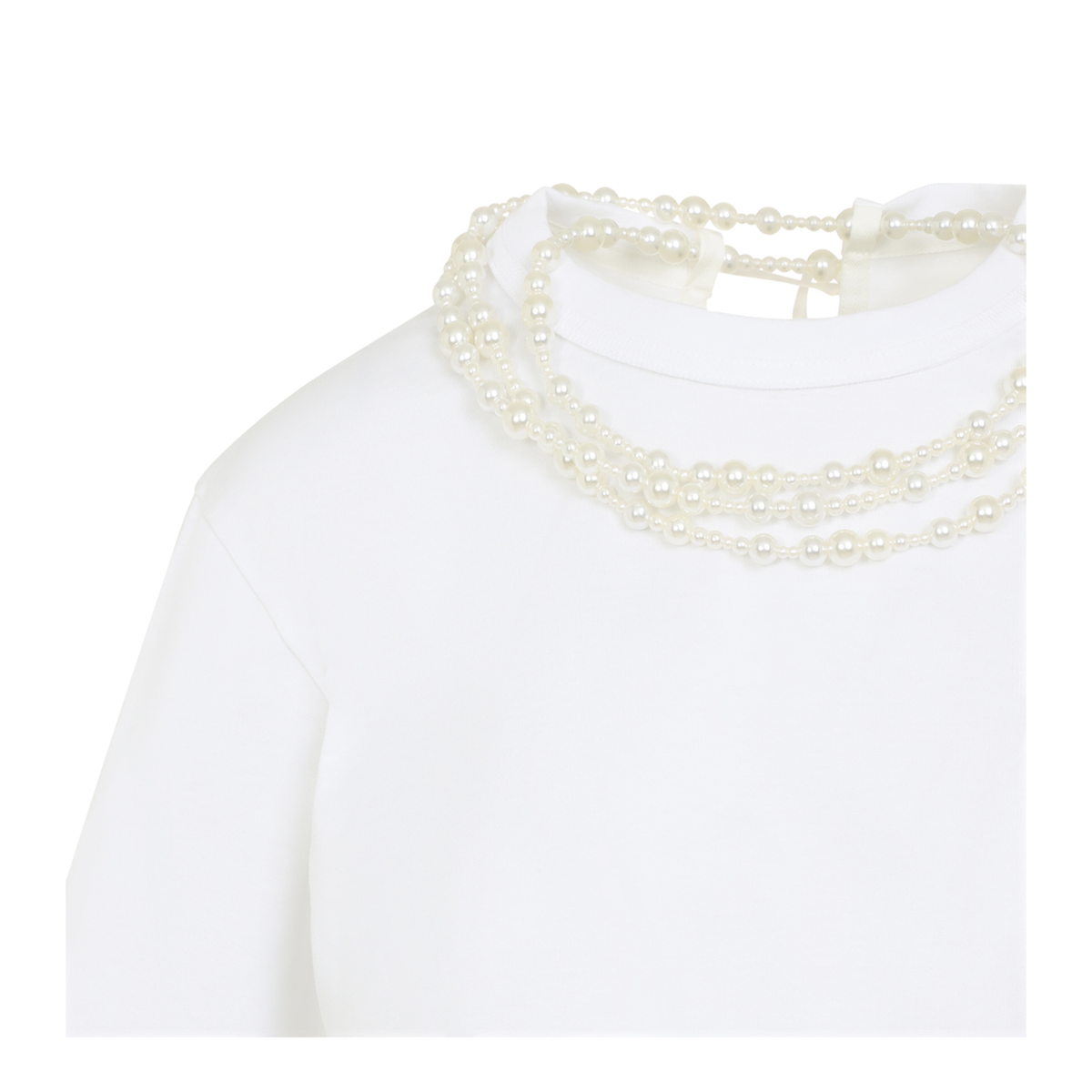 MAYFEYR - CARVEN - Pearl Necklace T Shirt - 6262K21217N000