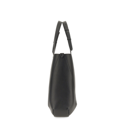 Edge Medium Calf Leather Tote - Black