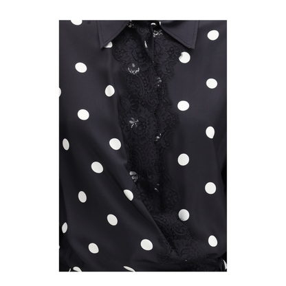 MAYFEYR -  - Polka Dot Lace Dress With Drawstring - 2612221022600003