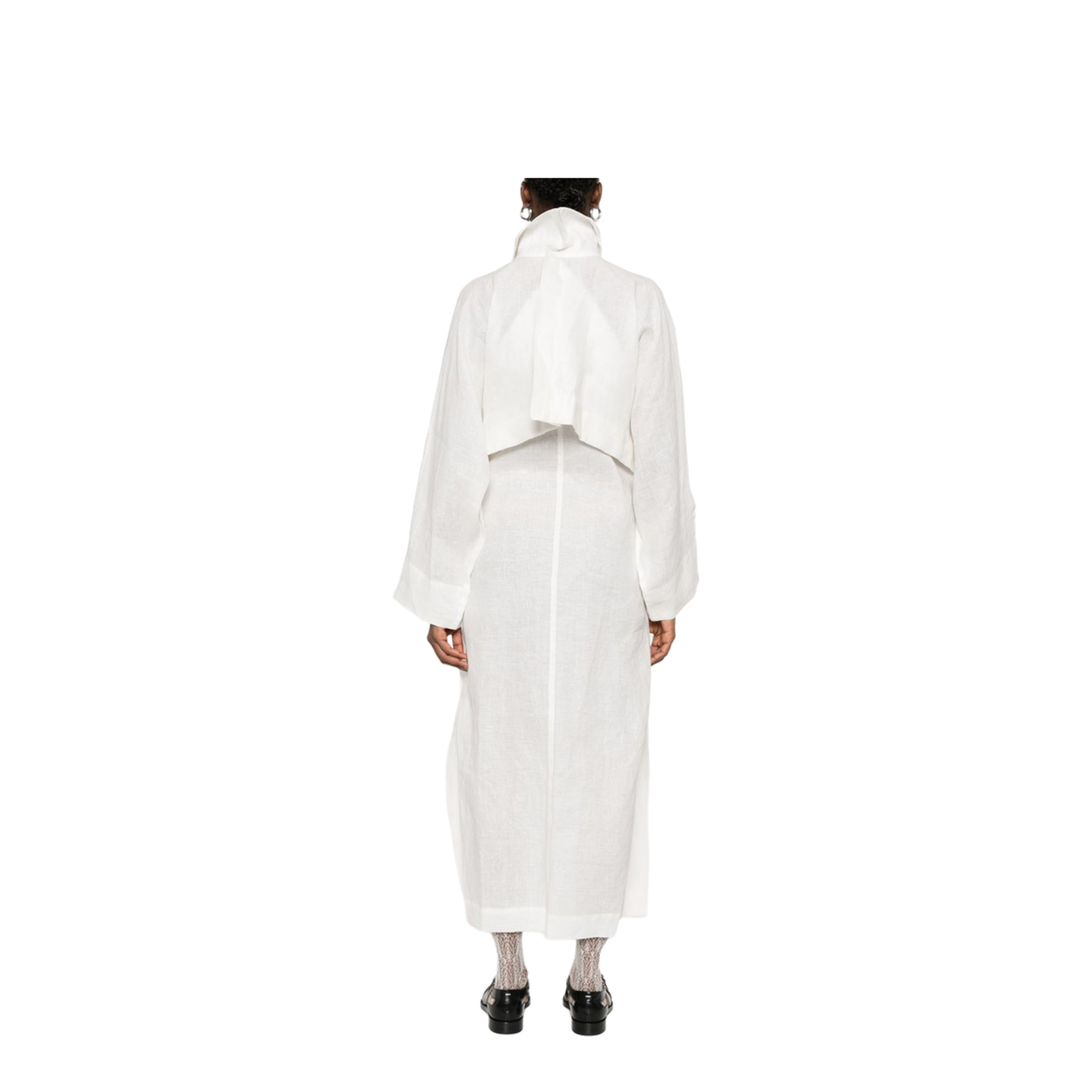 Double-Breasted Button Fastening Coat