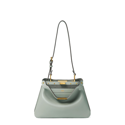 Peekaboo Small Leather Top Handle Bags - Pastel Green