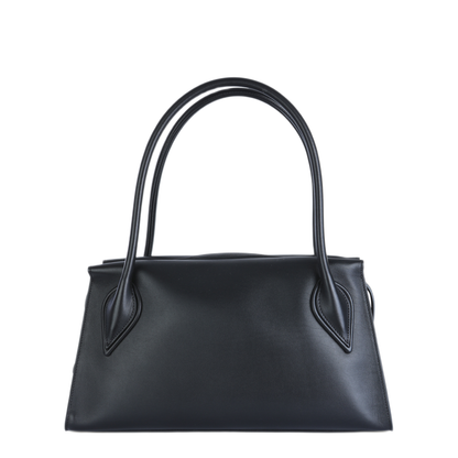 Venus Medium Calf Leather Shoulder Bag - Black