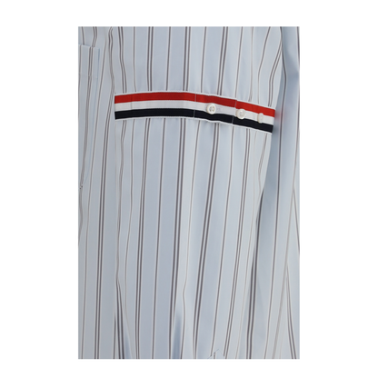 MAYFEYR - Thom Browne - Fine Striped Grosgrain Poplin Shirt - MWL301OF1223035
