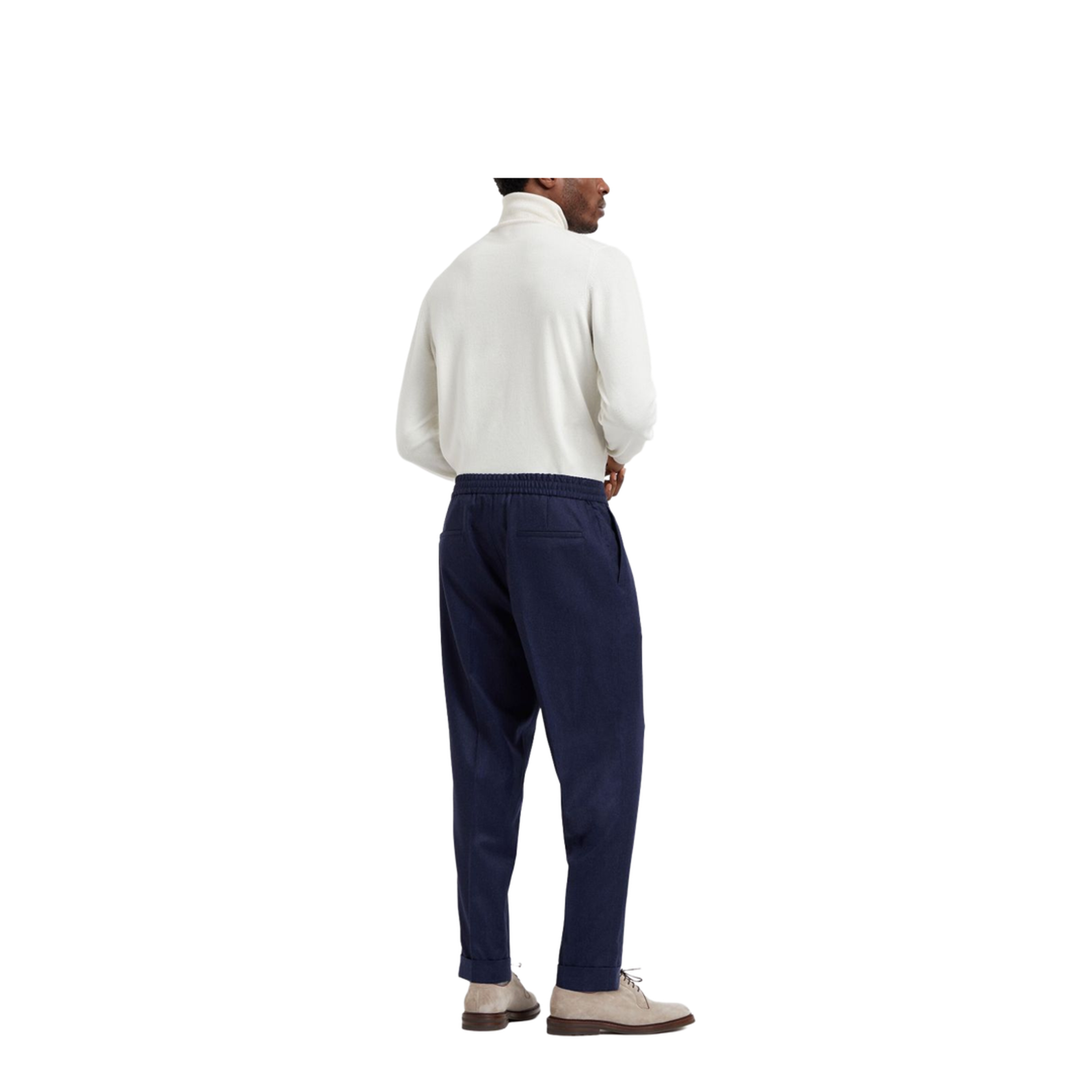 Leisure Fit Trousers Wool Navy