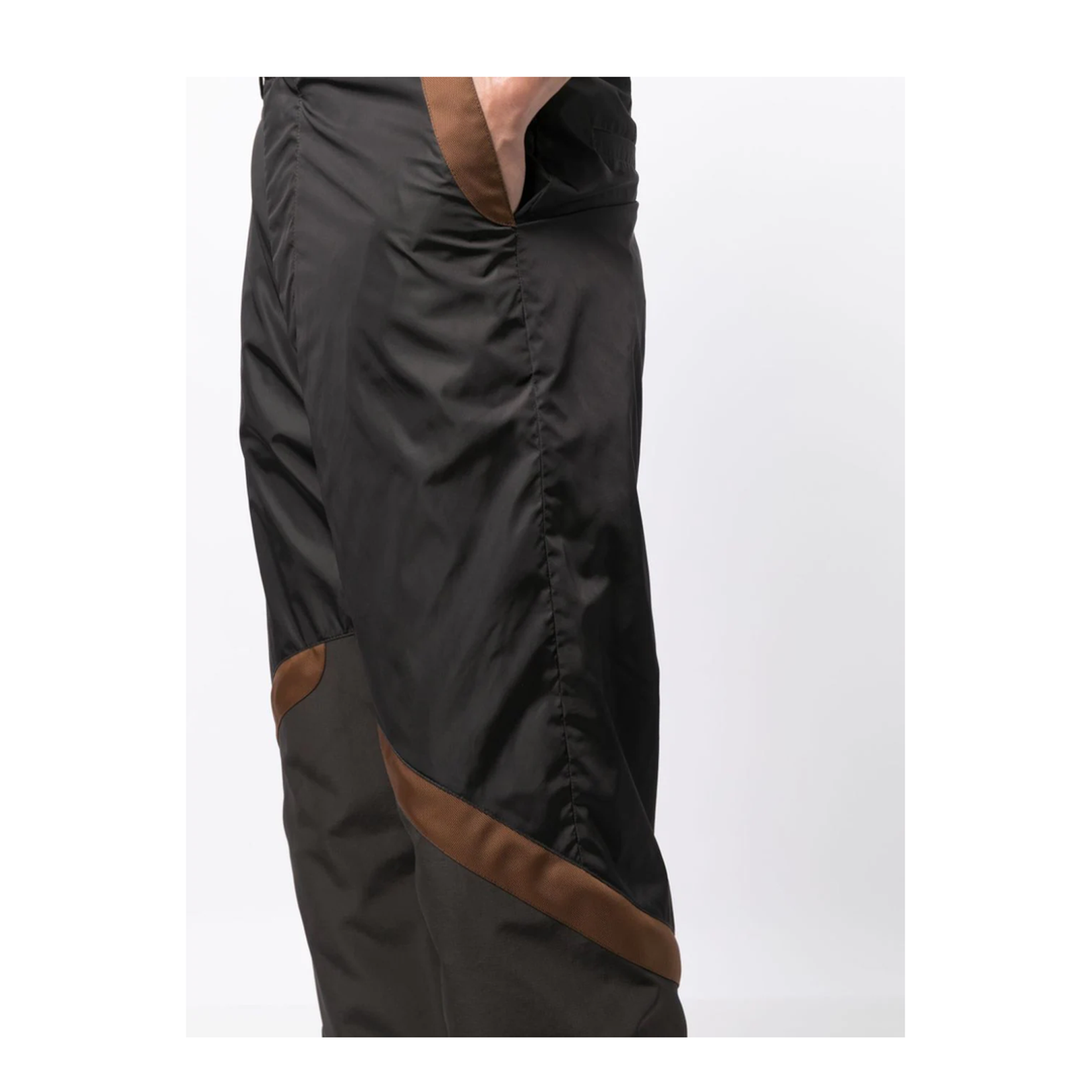 Panelled Straight-Leg Cargo Trousers