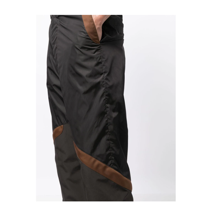 Panelled Straight-Leg Cargo Trousers