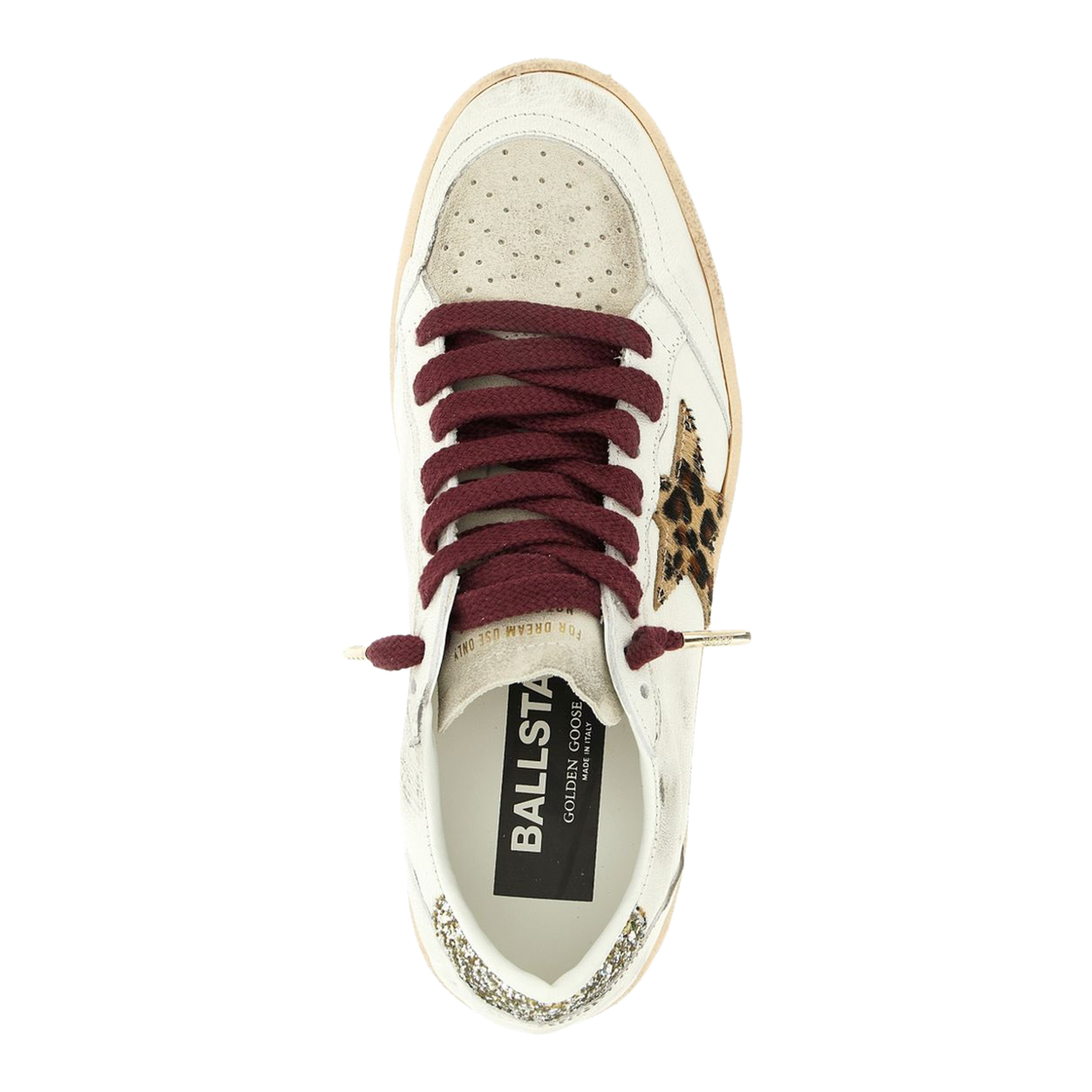 Ballstar Nappa Upper Toe and Spur Suede Tongue Horsy Star Glitter Heel