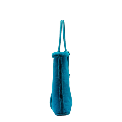Bolster Medium Lambskin Tote Bags - Blue
