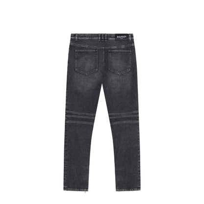 Slim-fit Biker Trousers Denim