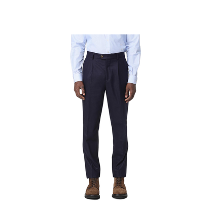 Navy Blue Wool Pants