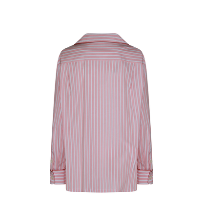 Striped Poplin Shirt In Multicolor