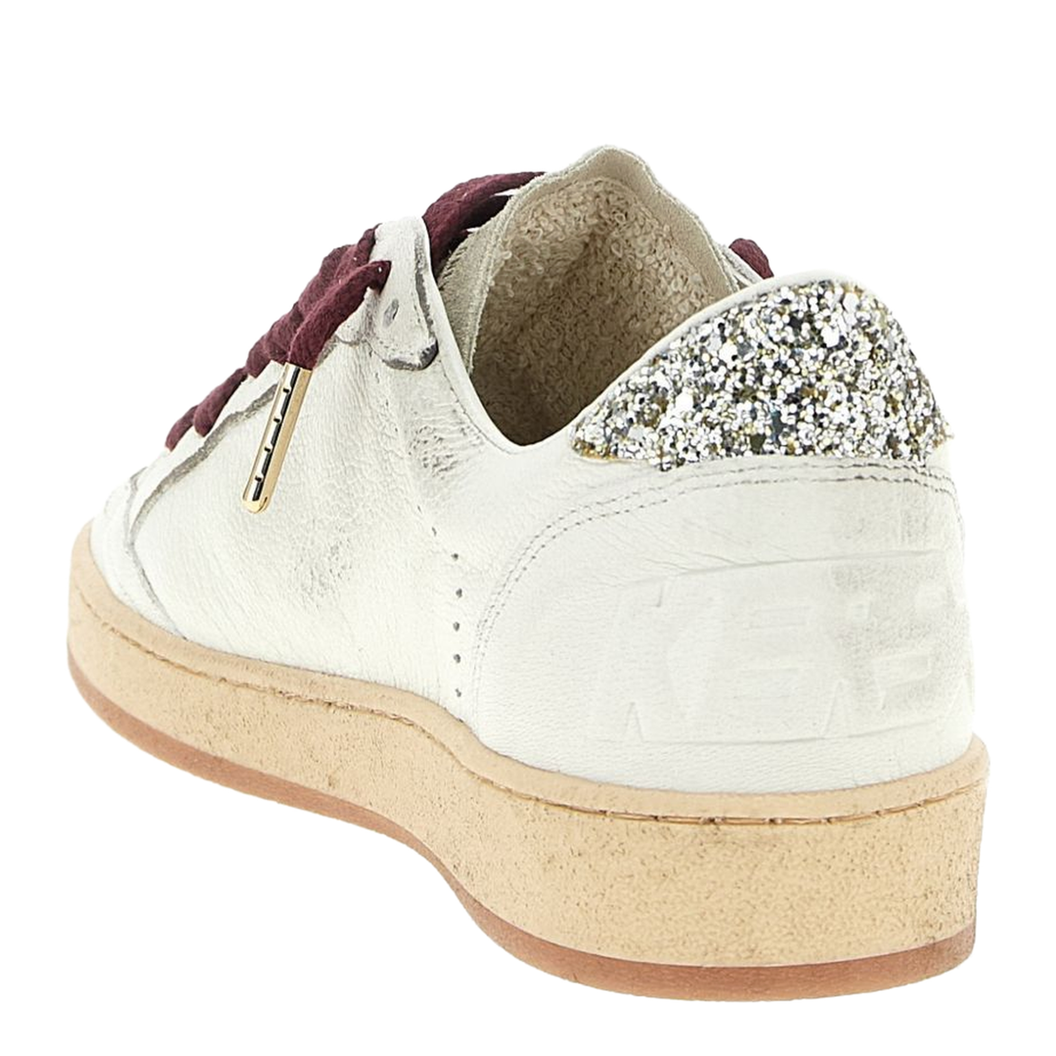 Ballstar Nappa Upper Toe and Spur Suede Tongue Horsy Star Glitter Heel