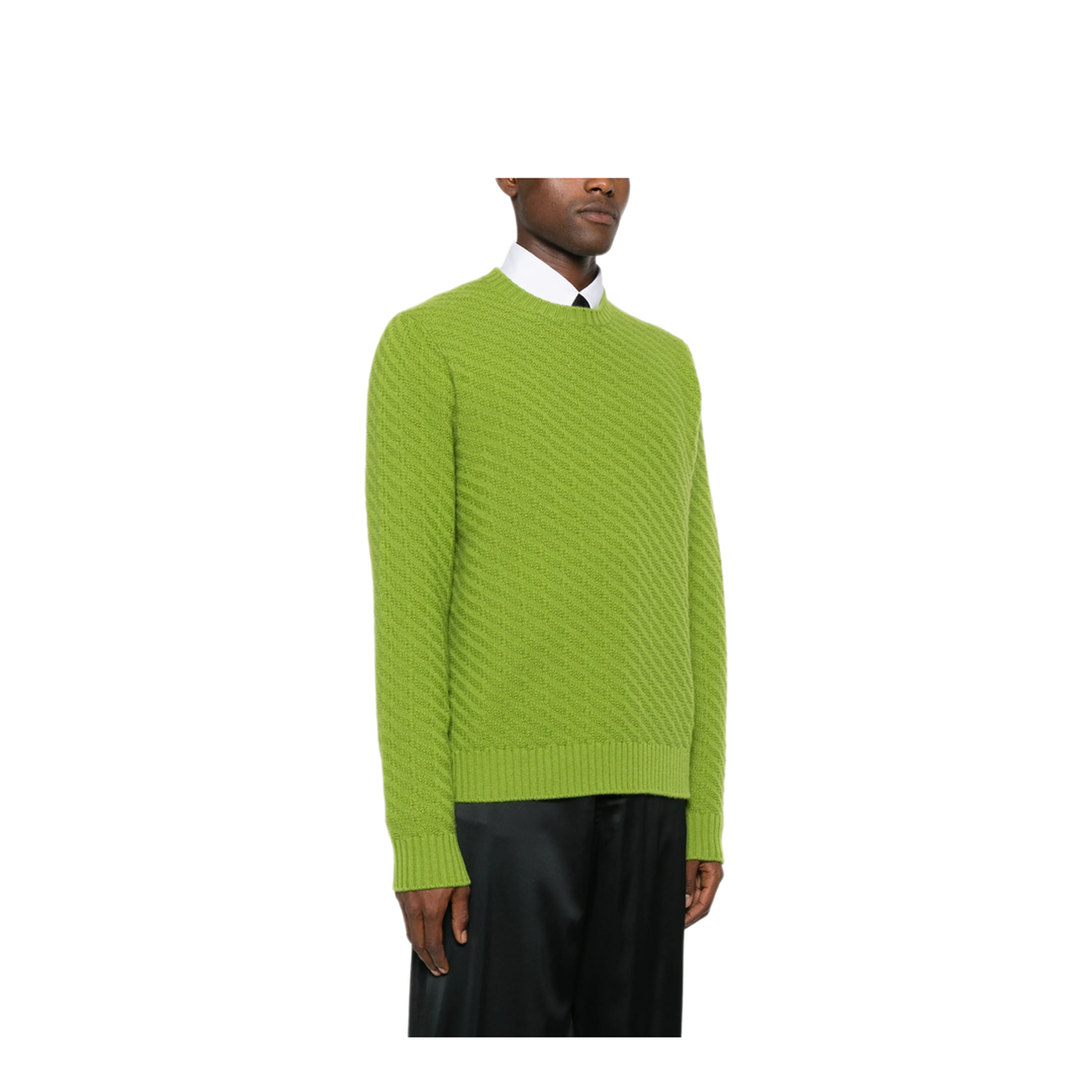 MAYFEYR - Prada - Ribbed-Knit Jumper - UMB890SOOO15TQF077G