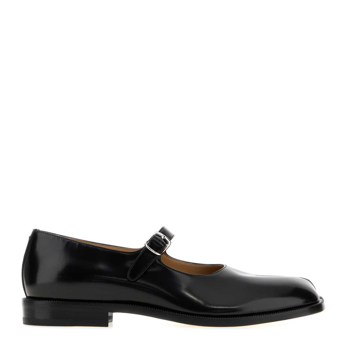 MAYFEYR - Maison Margiela - Black Leather Tabi City Mary Jane Ballerinas - S57WR0141P3827H8396