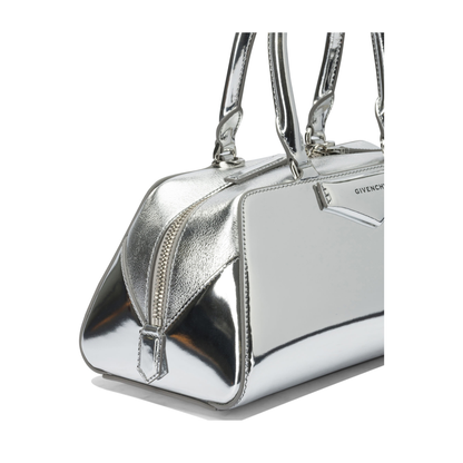 Small Antigona East-West Bag in Laminated Leather