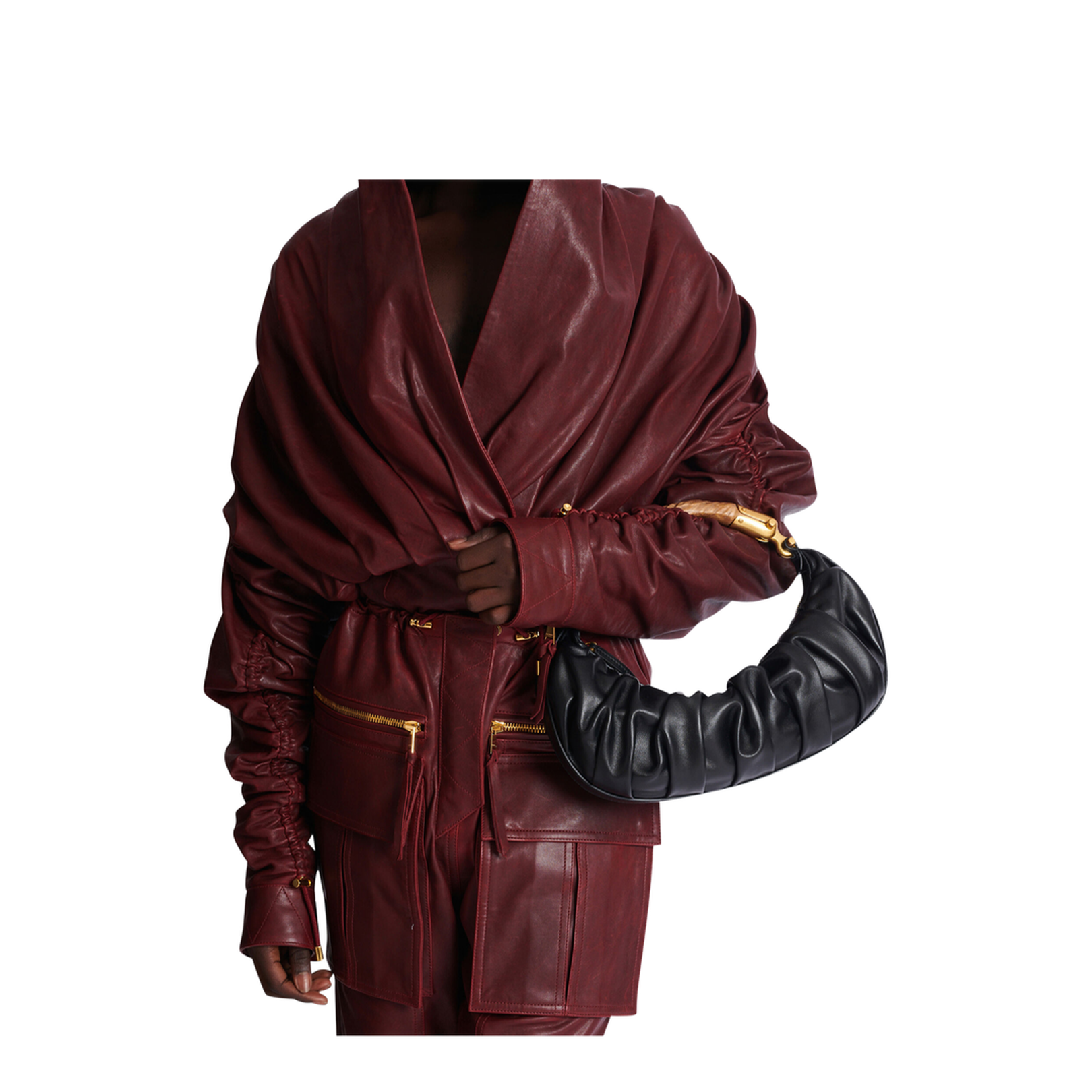 Medium Ebene Bag in Calfskin Leather