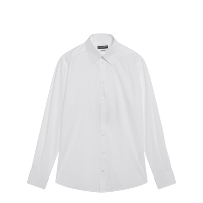 MAYFEYR - Dolce & Gabbana - Martini White Cotton Poplin Shirt - G5ML1TFU5T9W0800