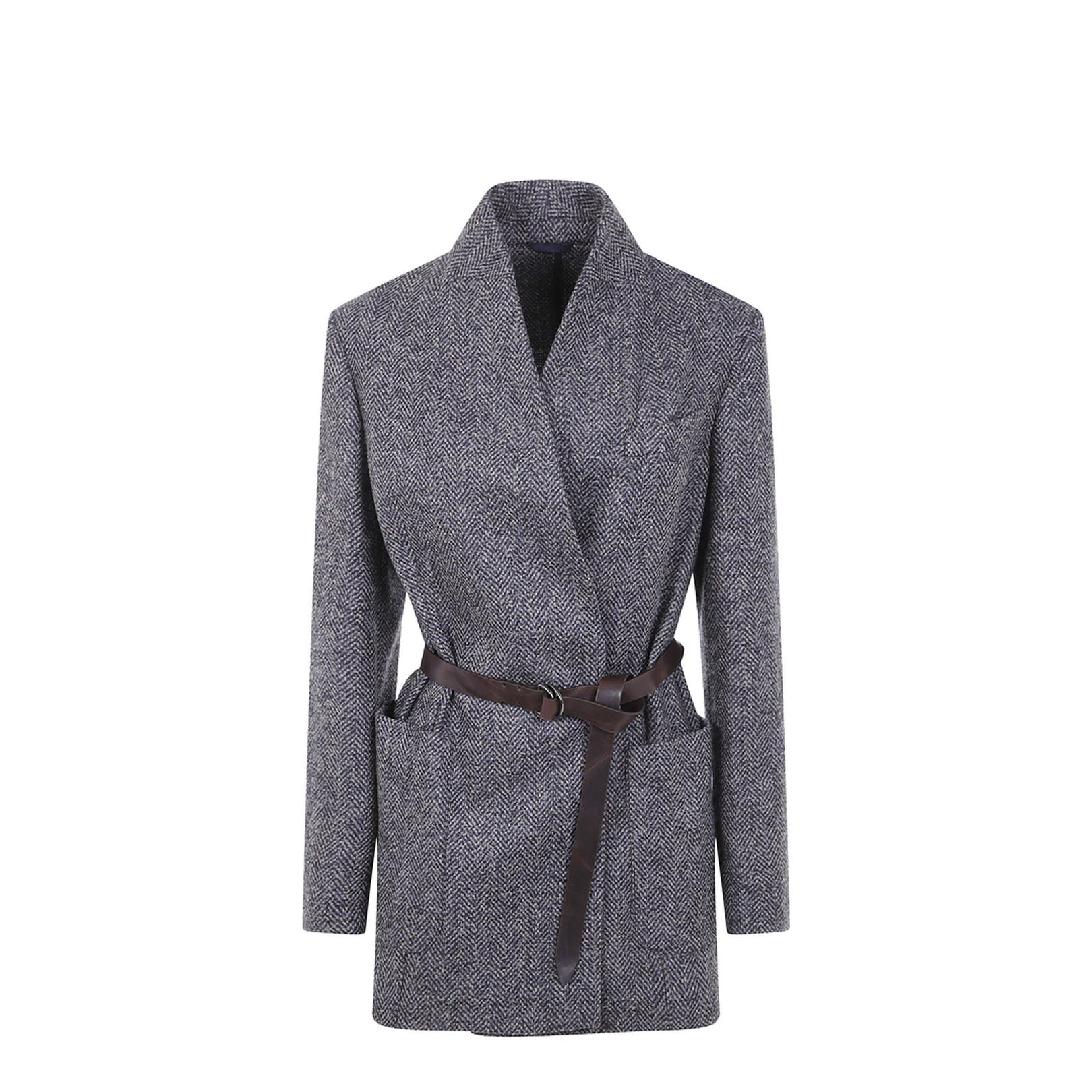 Wool Blazer Jacket - Blue
