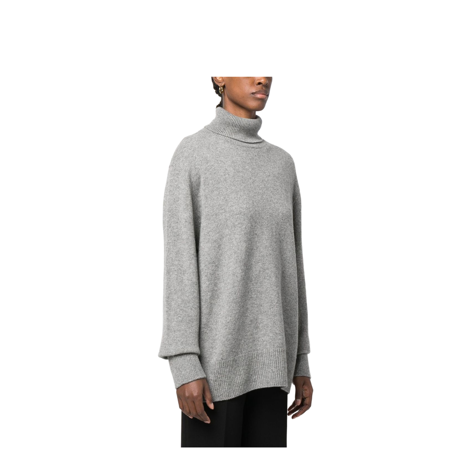 Turtleneck Grey in Wool and Cashmere