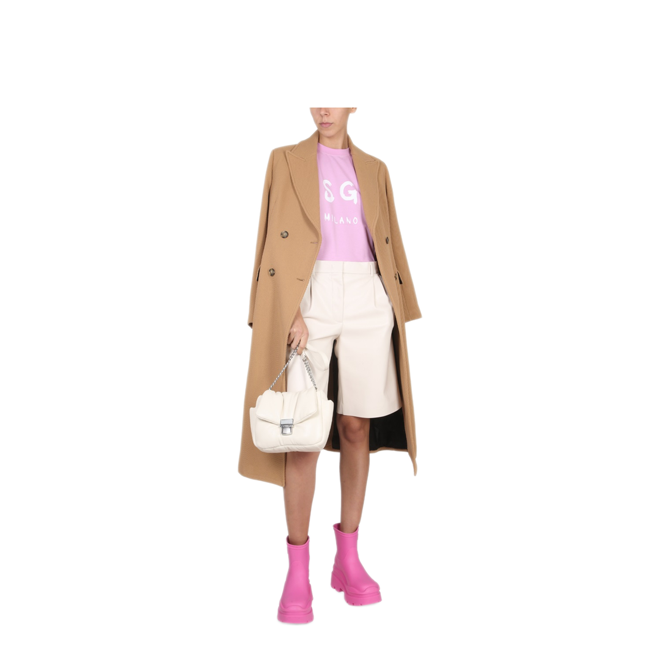 MAYFEYR - MSGM - Faux Leather Bermuda Shorts - 3341MDB0422761502