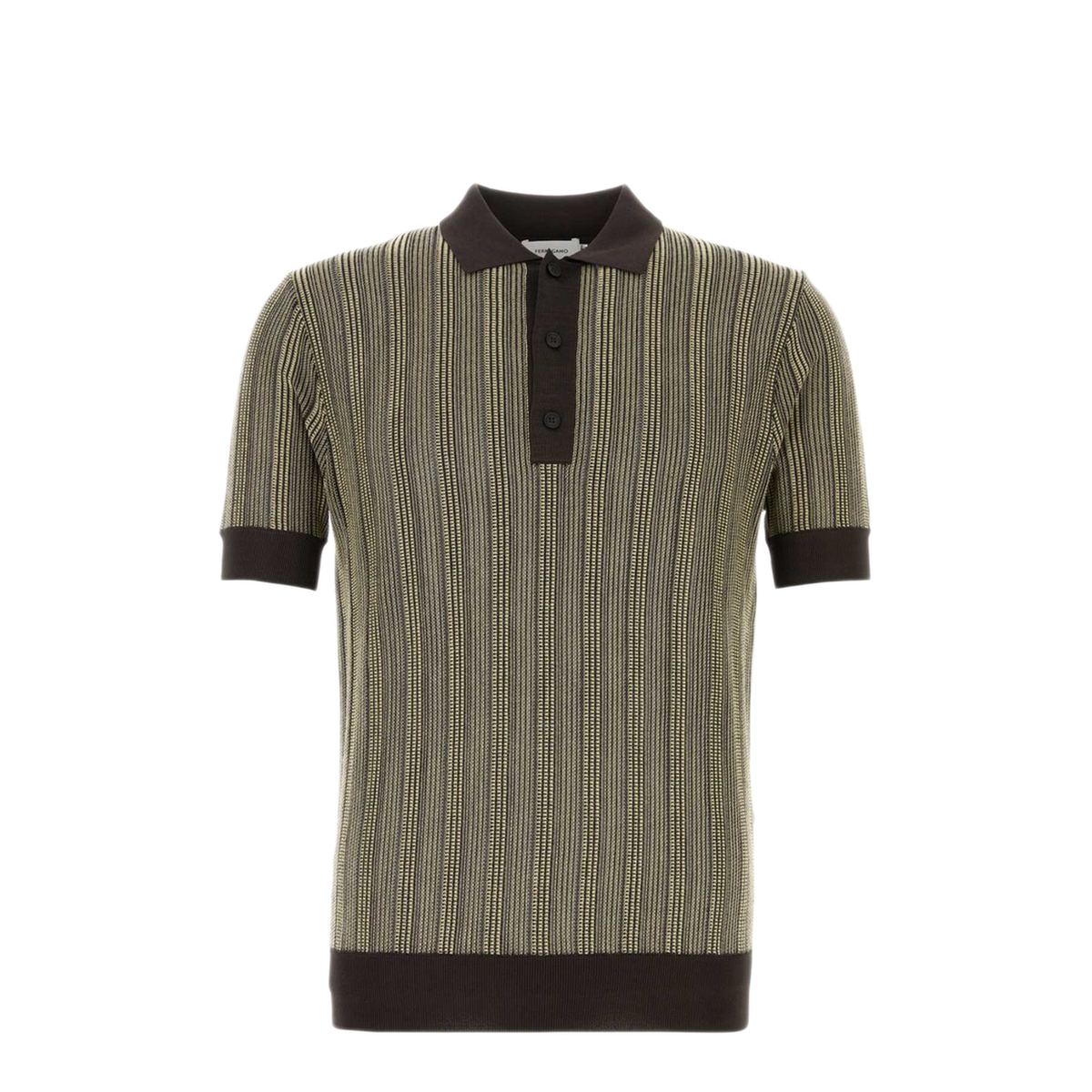 MAYFEYR - Ferragamo - Embroidered Stretch Viscose Blend Polo Shirt - 1457267936970647TBC