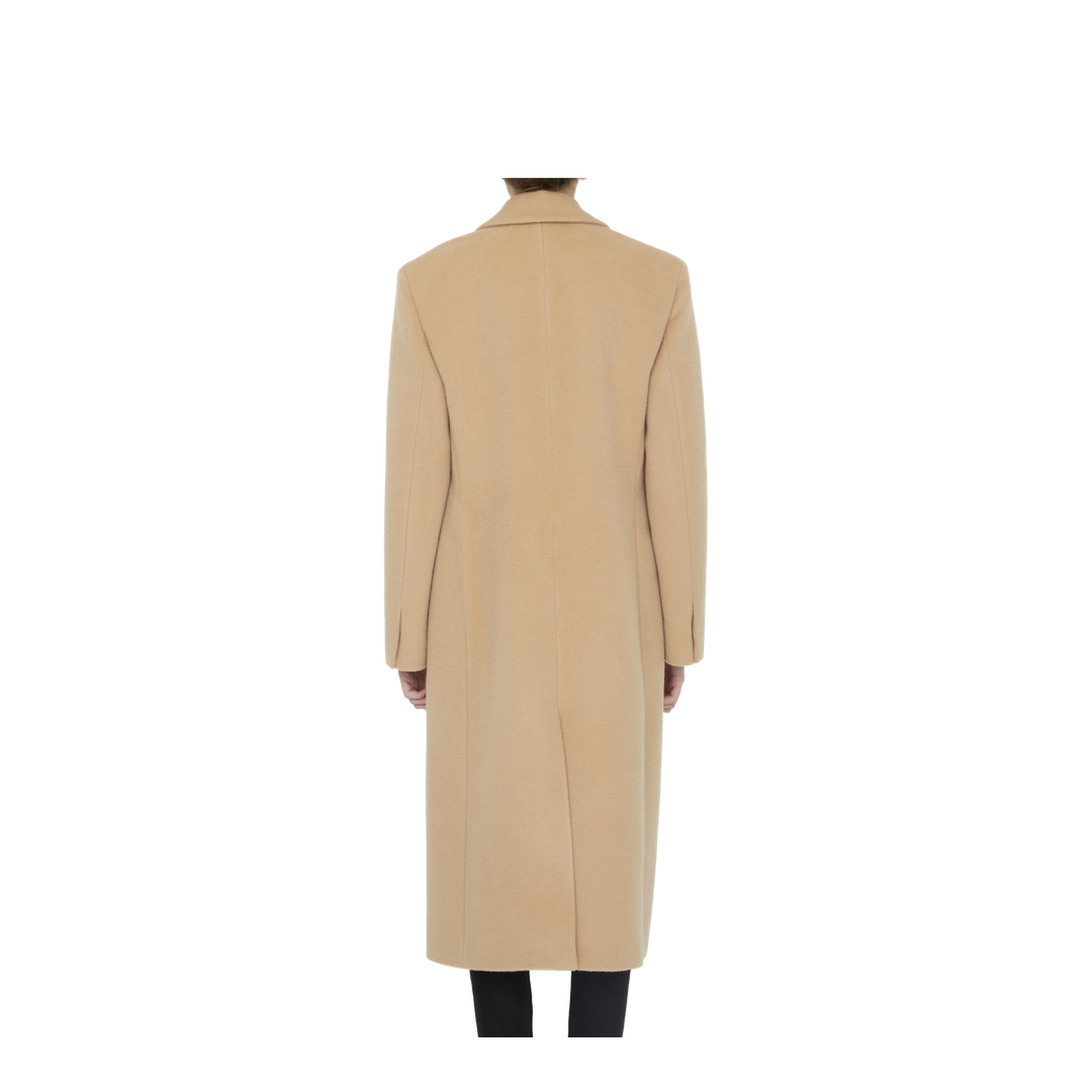 Single-Breasted Wool Coat