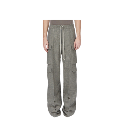 Wool Trousers With Cargo Pockets
