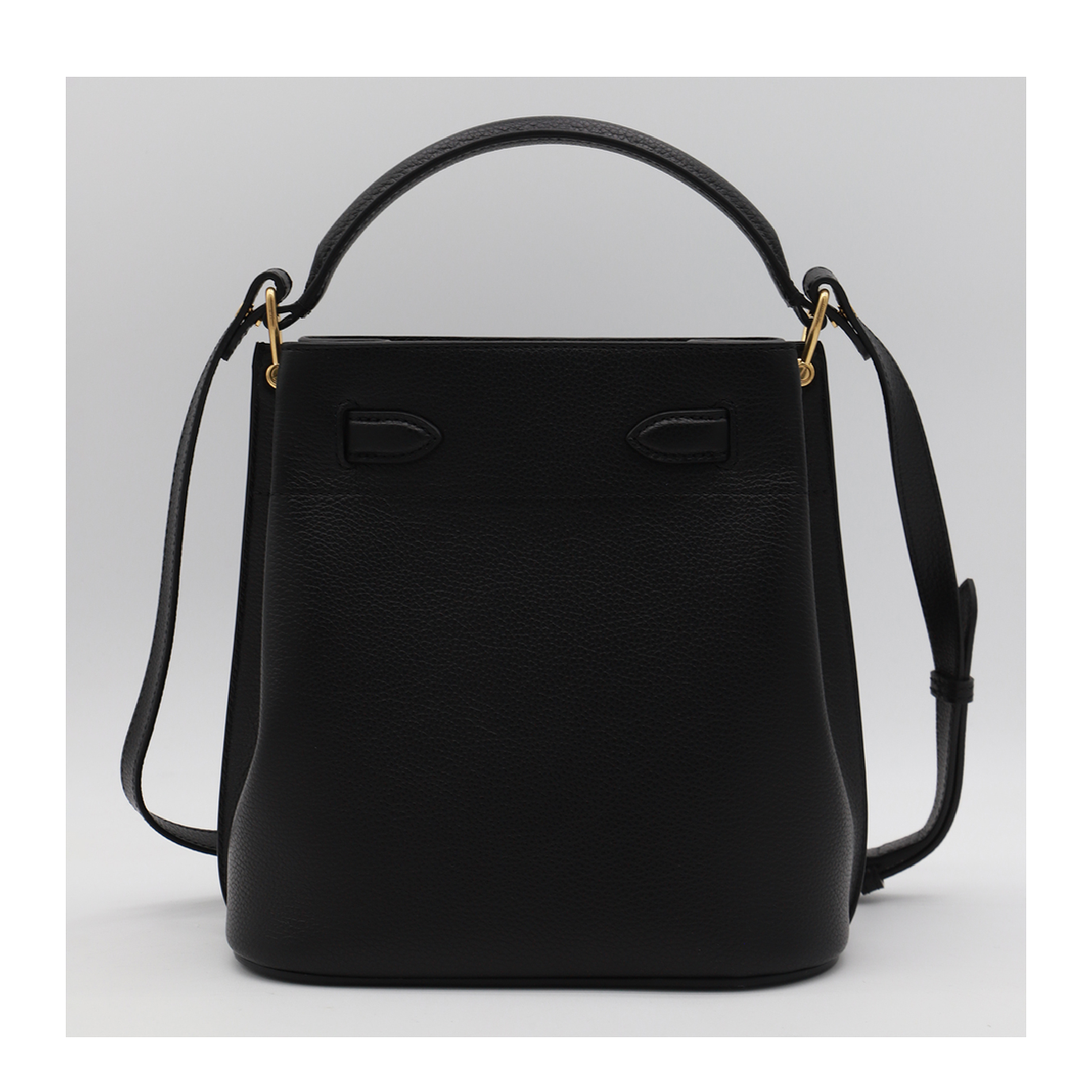 Islington Bucket Bag Small Classic Grain - Black
