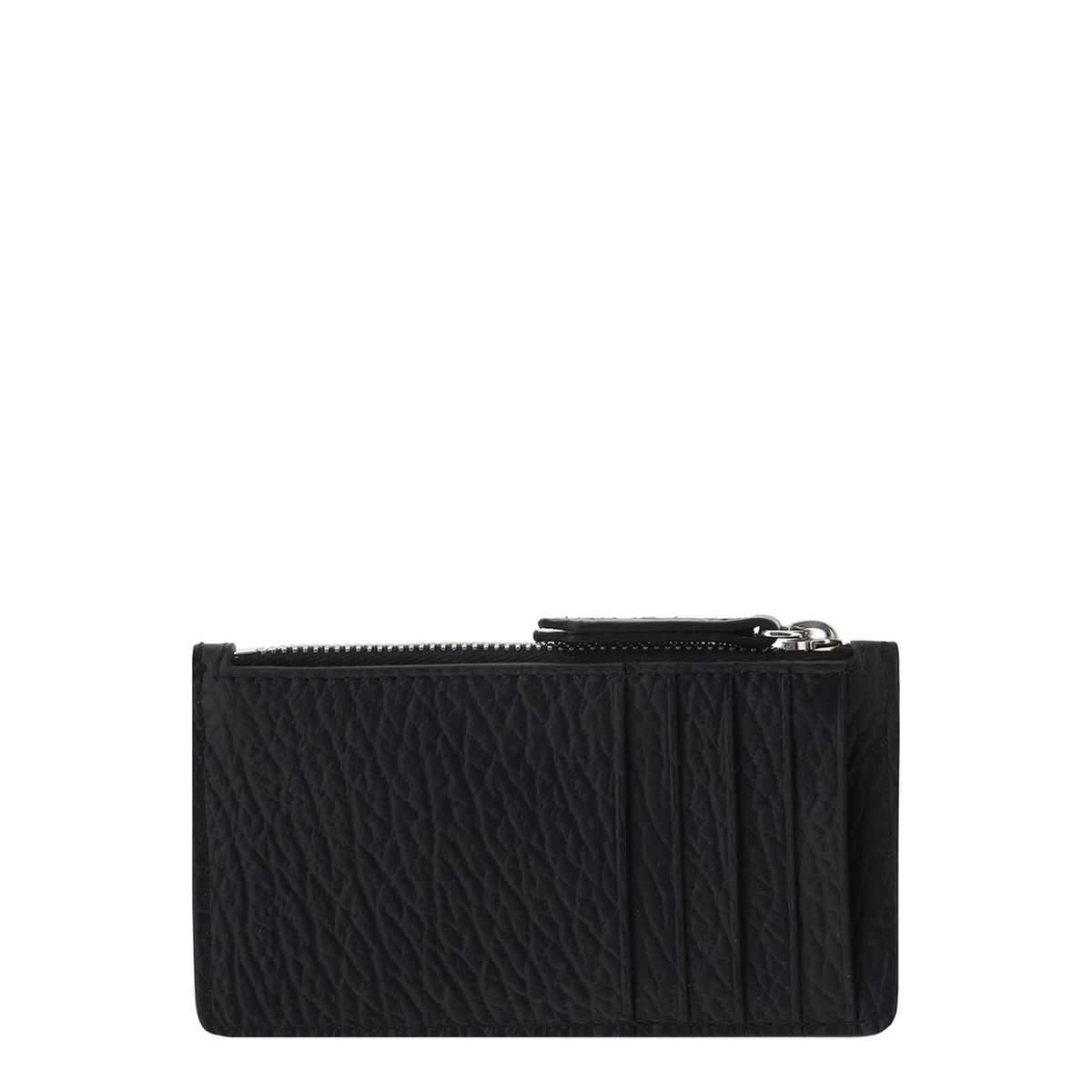 Black Four Stitches Long Card Holder