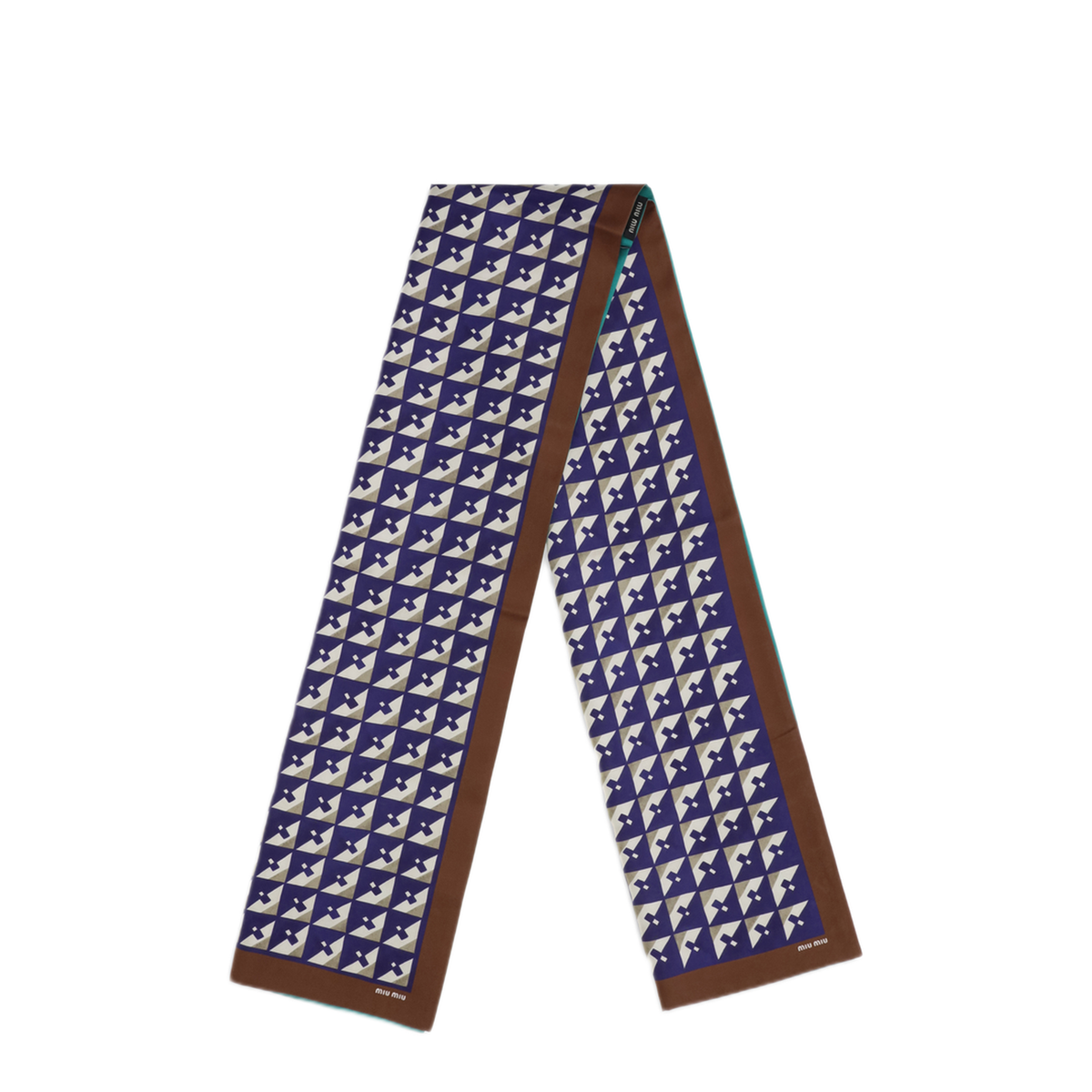 MAYFEYR - Miu Miu - Geometric Print Scarf - 5FF0652IG3F0NNV