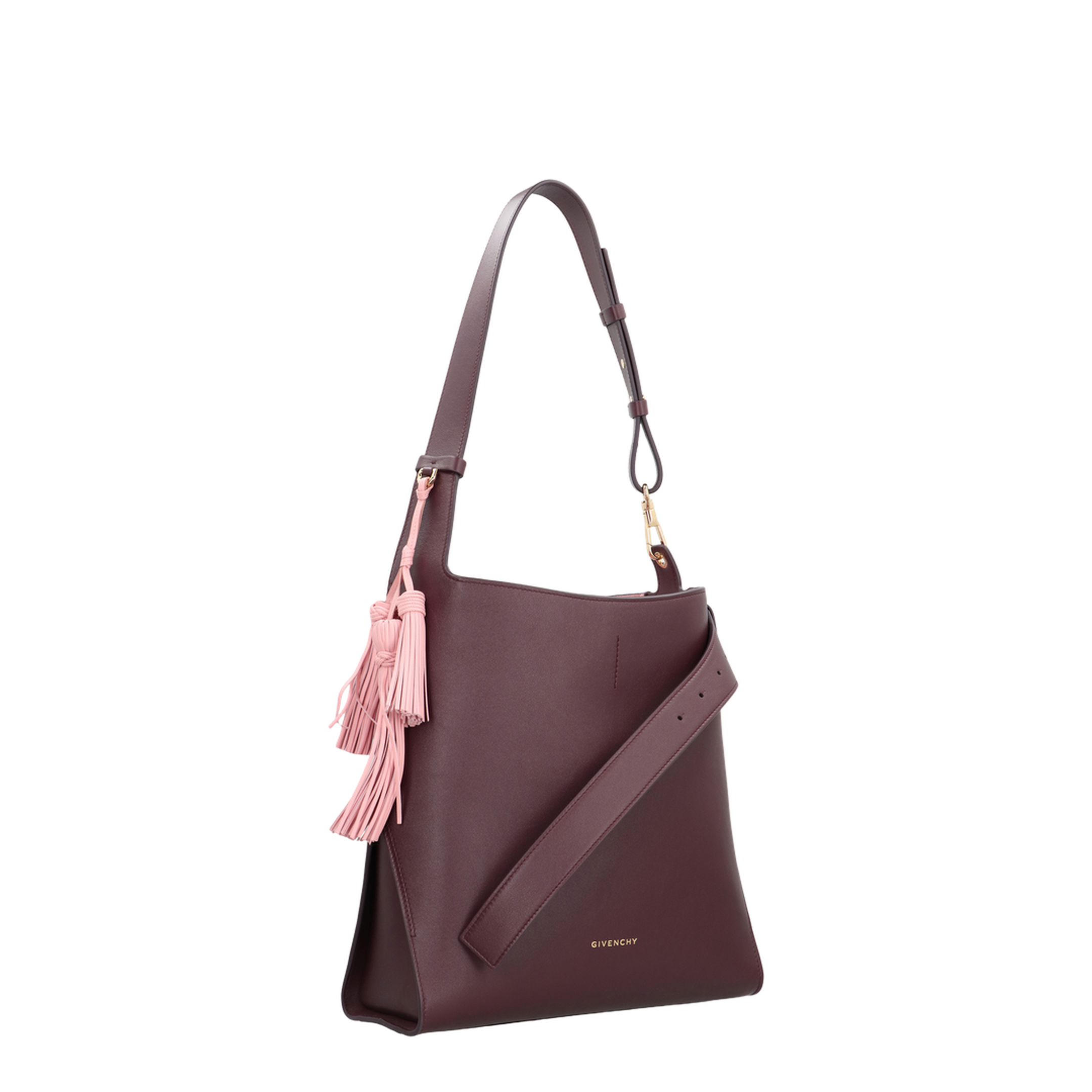 Medium Day Hobo Bag in Burgundy