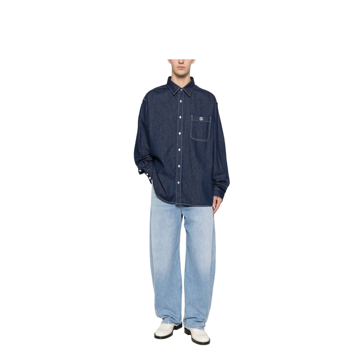 MAYFEYR - Celine - Denim Shirt With Embroidery - RC0BE3241GGG3