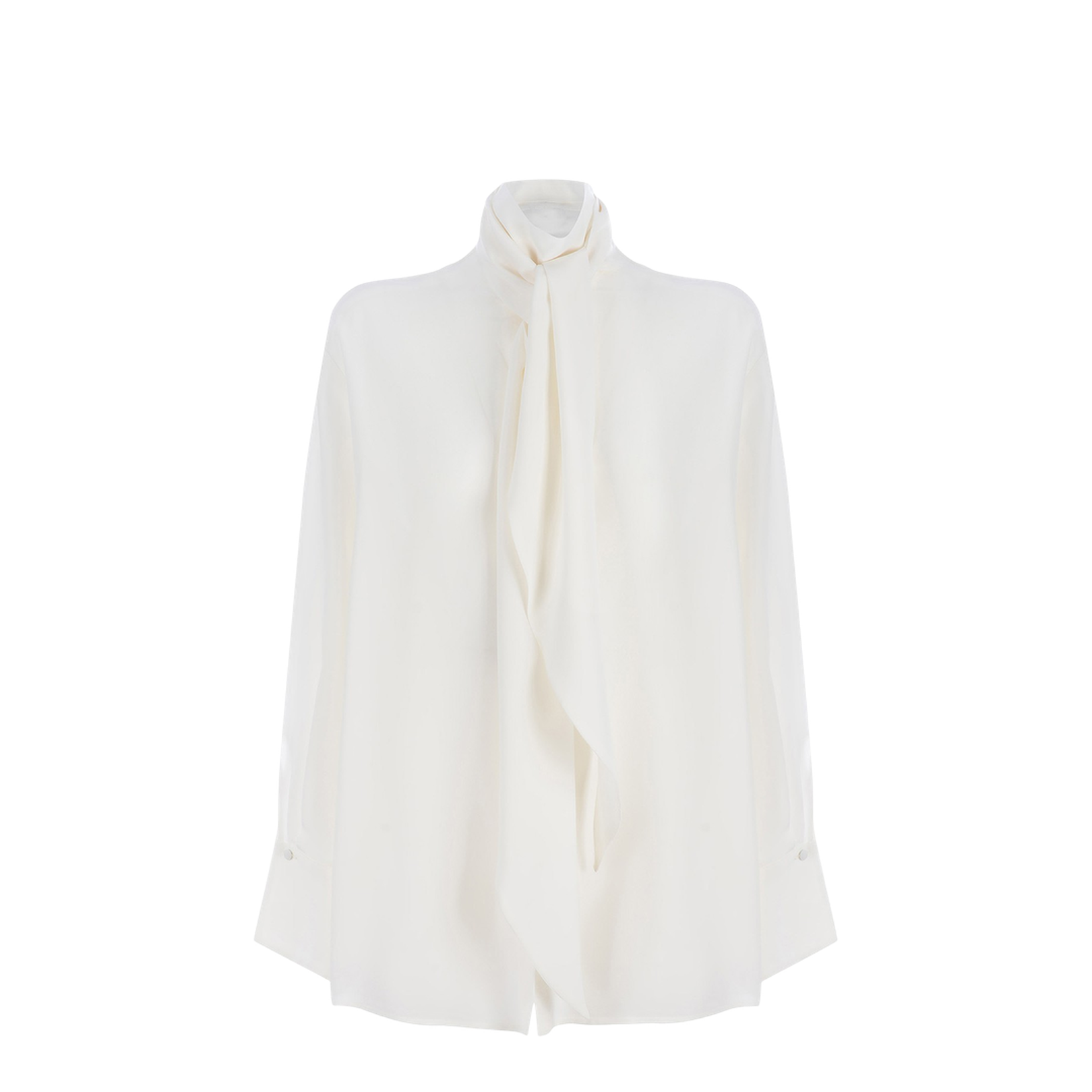 Pussy Bow Silk Blouse