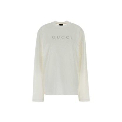 MAYFEYR - Gucci - White Cotton Logo T Shirt - A0097VXJH3Z9066
