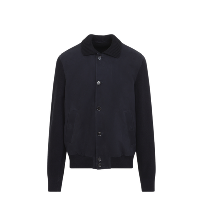 MAYFEYR - BRIONI - Shirt Collar Blouson - PLDF0LOE7054000