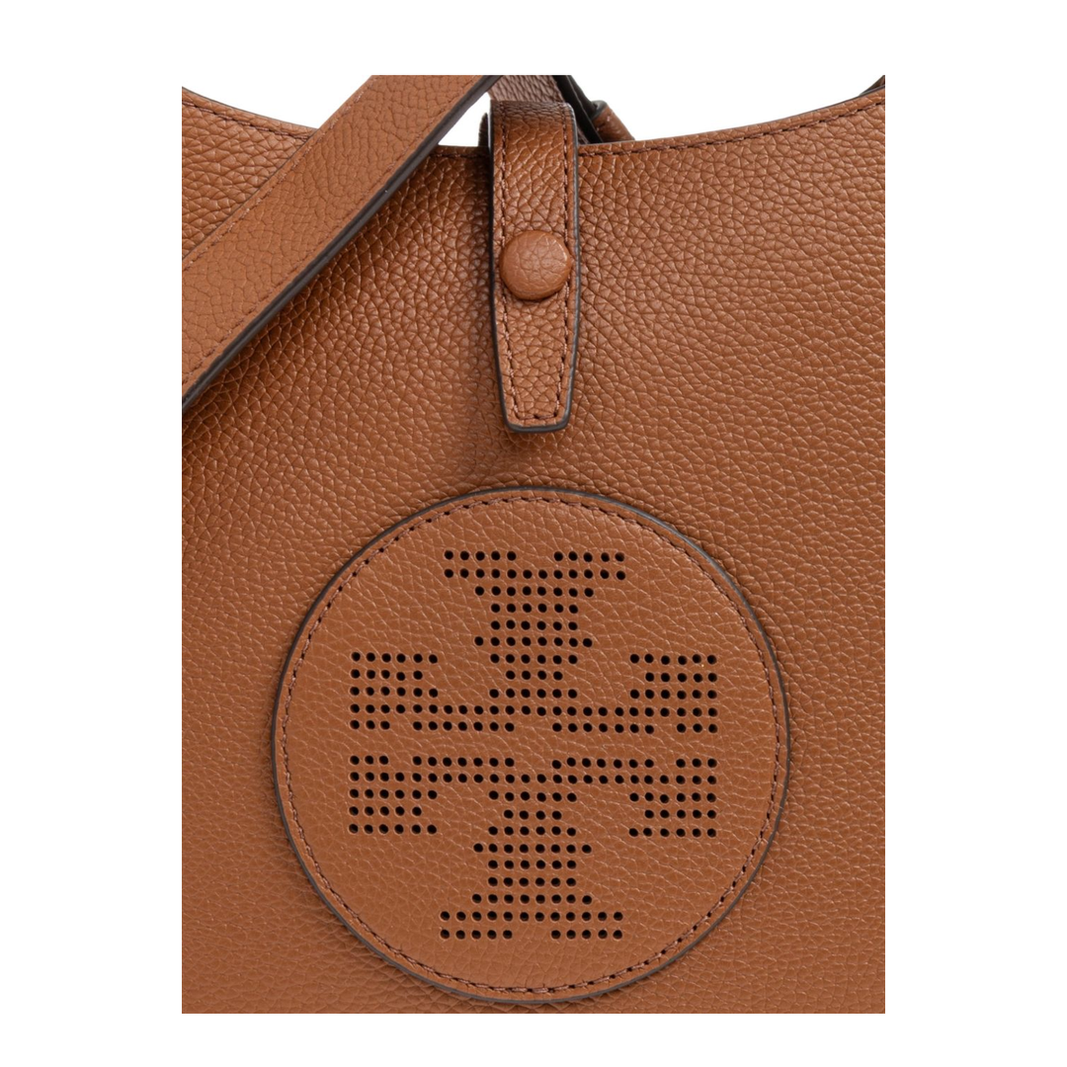 Miller Swing Pebbled Leather Crossbody Bag - Aged Tan