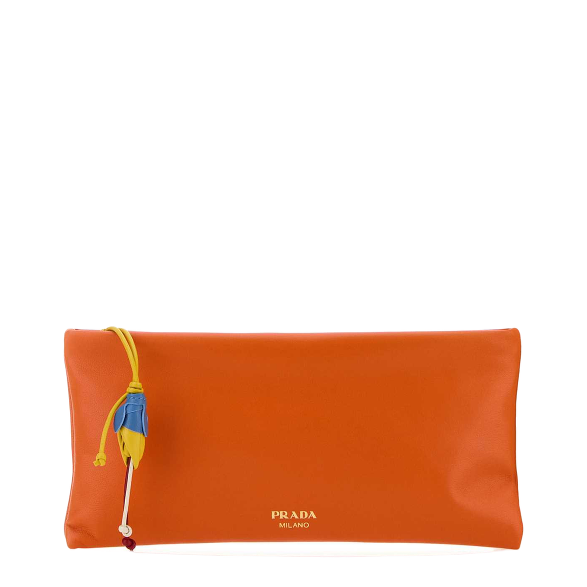 MAYFEYR - Prada - Orange Nappa Leather Pouch - 1MS0202G6ZF0049