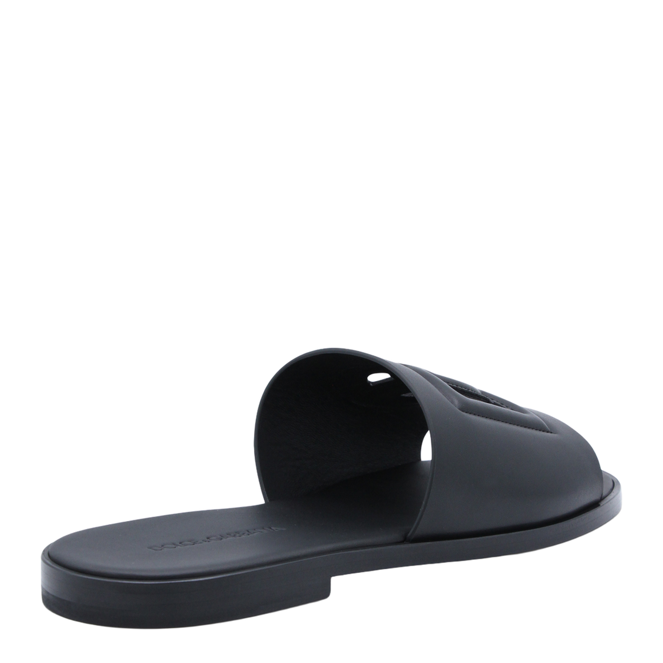 Leather Slide with Logo