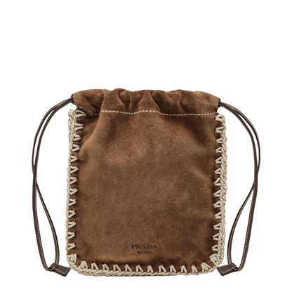 MAYFEYR - Prada - Cocoa Suede Smartphone Holder - 1ZT0922FP1F0324