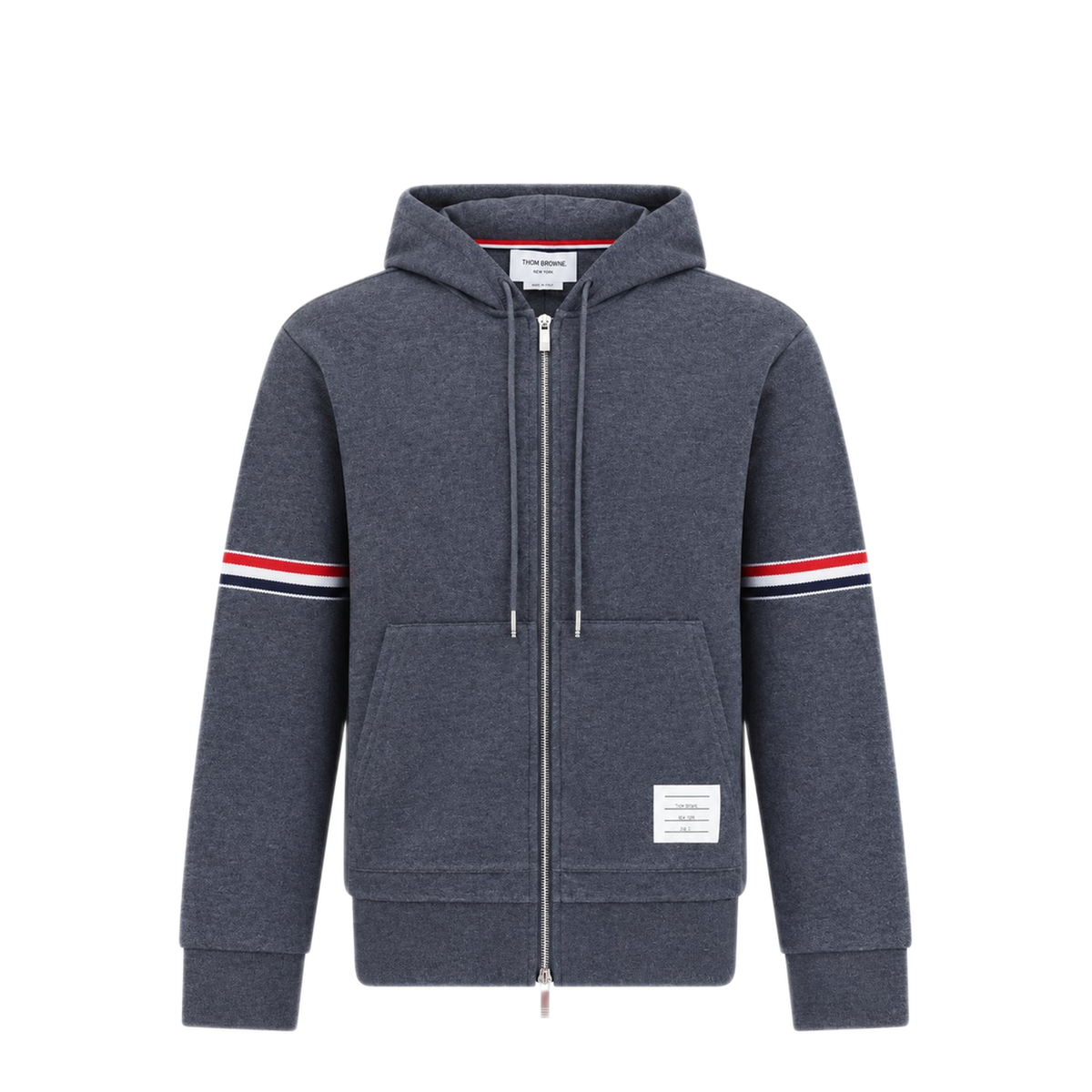 Classic Loopback 4 Bar Zip Up Hoodie