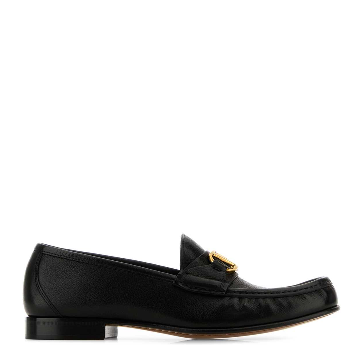 MAYFEYR - Valentino - Black Leather Vlogo Loafers - 6W2S0LM0EWV0NO