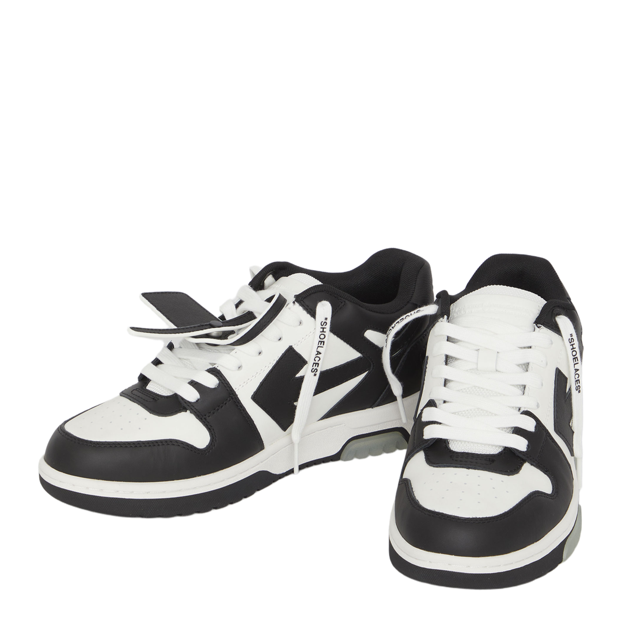 Out Of Office Leather Sneakers - Black