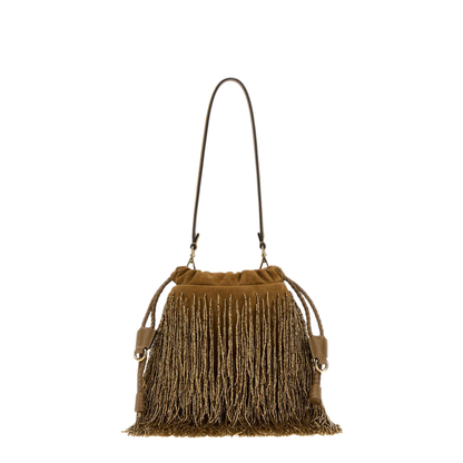 MAYFEYR - Etro - Biscuit Suede Small Kalispera Bucket Bag - WP1B0025AR11XS0998