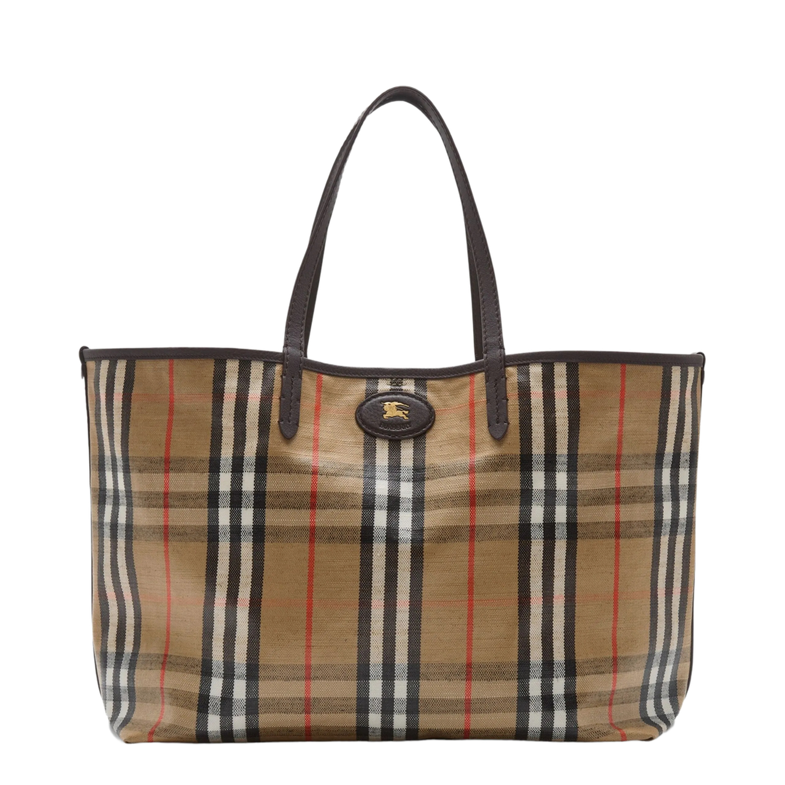 Highland Medium Checked Beige Crossbody