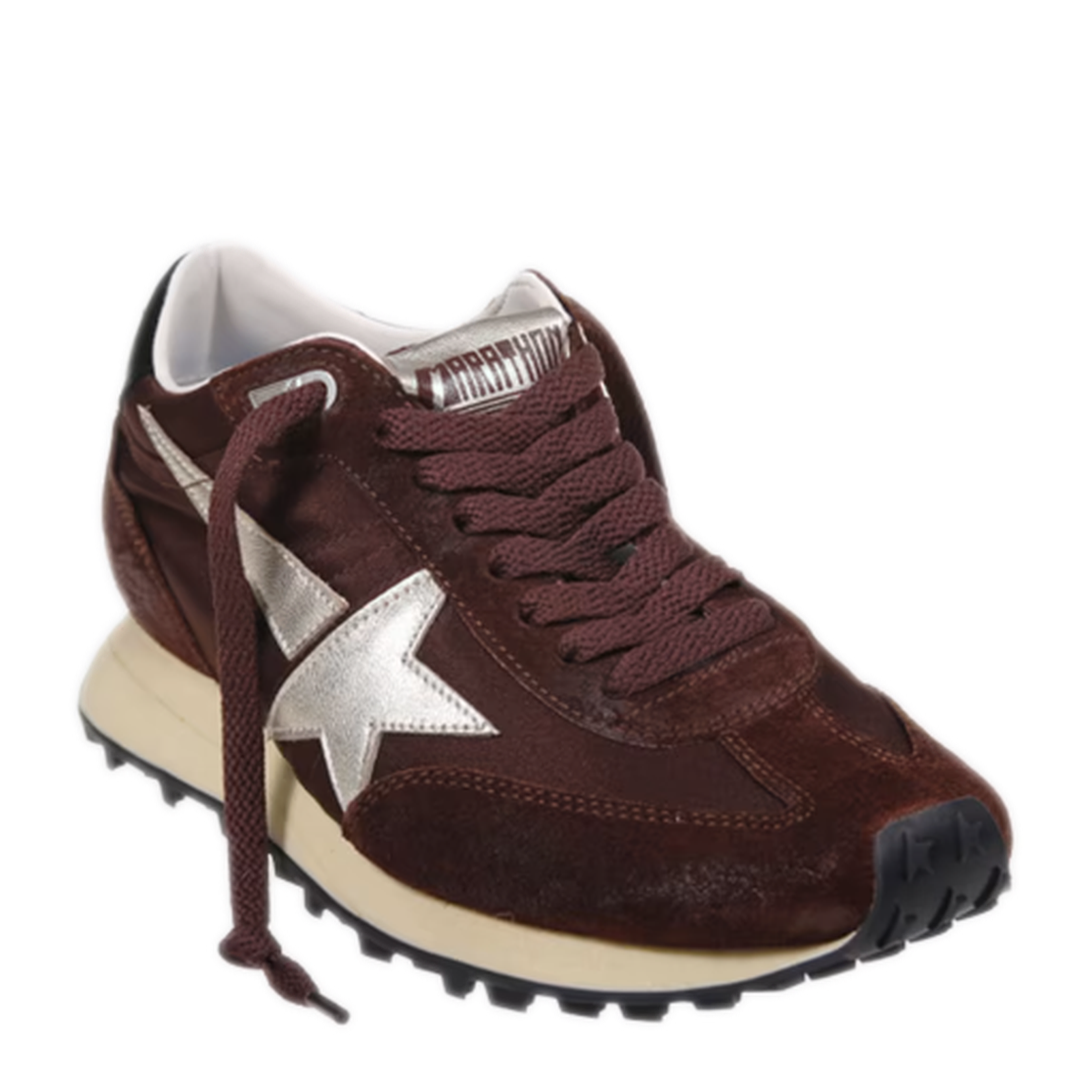 MAYFEYR - Golden Goose - Running Marathon Satin Upper Suede Toe Leather Heel - GWF00683F00784155661