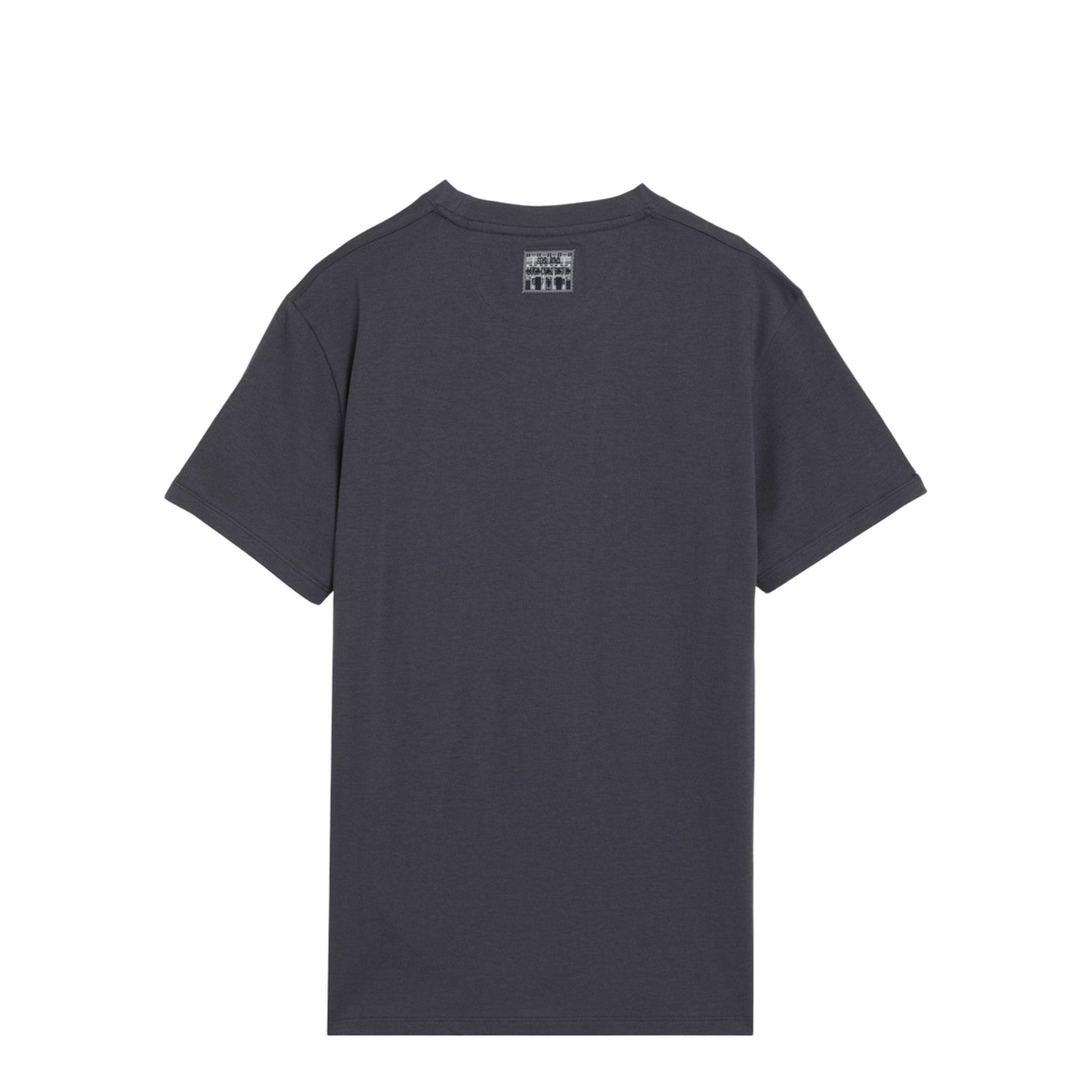 Slim-fit blue cotton T-shirt